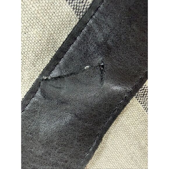 Vintage Y2K Bebe Black Leather Rhinestone Bling Silver Logo Low Rise Belt S M main image 5